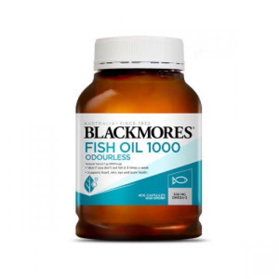 Blackmores fish oil odourless 葆丽美 无腥味深海鱼油1000毫克 400粒 04/25