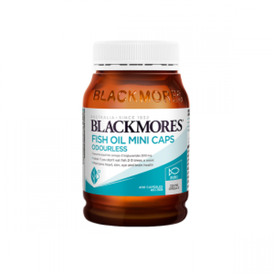 Blackmores mini Odourless Fish Oil 澳佳宝无腥味深海迷你鱼油 Omega3  400粒胶囊 01/24