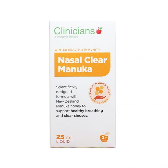 Clinicians Nasal Clear Manuka Liquid 科立纯鼻炎喷雾 添加麦卢卡蜂蜜 25毫升 03/22