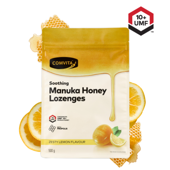 Comvita manuka honey lozenges with propolis 康维他 蜂胶喉糖蜂胶糖500g 柠檬味新包装  06/25