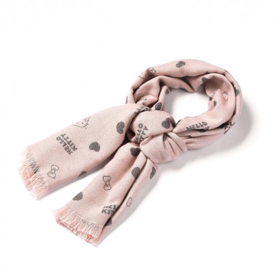 【1件包邮】Ever ugg Hello kitty scarf 灰粉围巾 