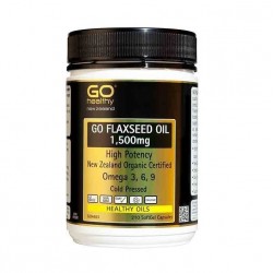 Go Healthy flaxseed oil 1500mg 高之源 天然有机亚麻籽油胶囊220粒 07/25