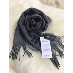 【1件包邮】Kiwi Silver wool scarf 新西兰100%纯羊毛围巾 灰色