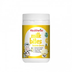 Healtheries milk bites banana flavour 贺寿利 <田亮森蝶同款> 香蕉味 牛奶咬咬片 奶片 儿童孕妇补钙 50片   03/22