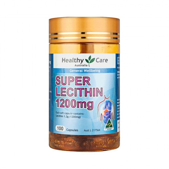 Healthy Care Super Lecithin 1200mg 超级卵磷脂1200mg 100粒 02/22