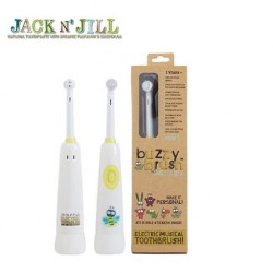 Jack N' Jill 嗡嗡电动音乐牙刷单支装（内附卡通动物贴纸）适合3岁以上的儿童，成人也可用