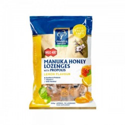 Manuka Health 蜜纽康麦卢卡MGO400+蜂蜜柠檬蜂胶糖润喉糖 超值家庭装 500g 09/22