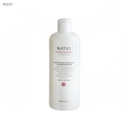 NATIO Rose Water Hydration Cleansing Water 玫瑰保湿抗氧化卸妆水250毫升