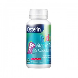 Ostelin Kids Calcium&Vitamin D3 奥斯特林 儿童钙片 补钙+VD咀嚼片小恐龙钙90片   08/22