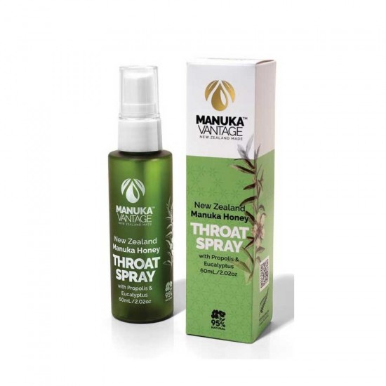 Wild Ferns manuka vantage throat spray 麦卢卡蜂蜜蜂胶桉树润喉喷雾口气清新 60ml 01/23